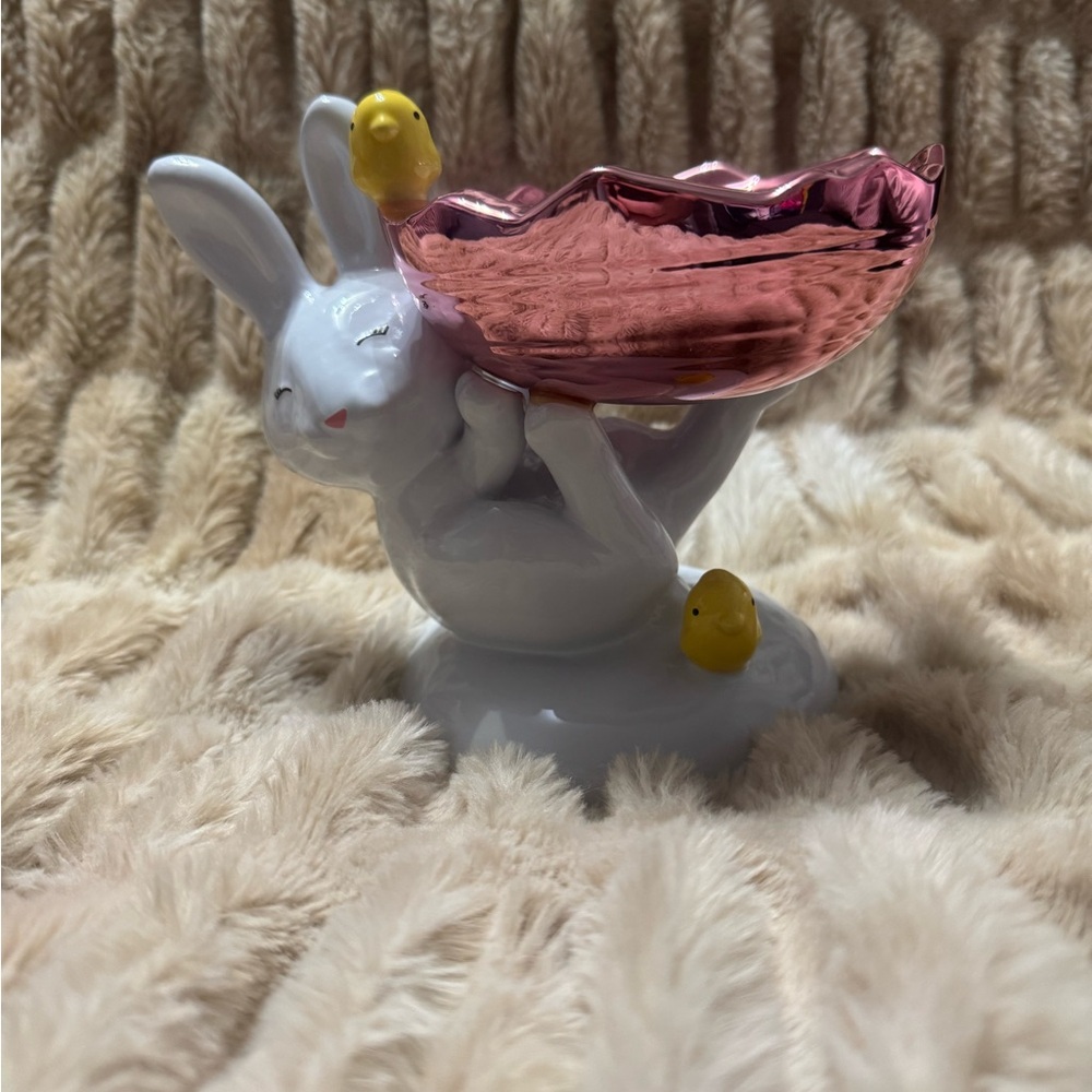 Bath & Body Works White Rabbit Candle Holder